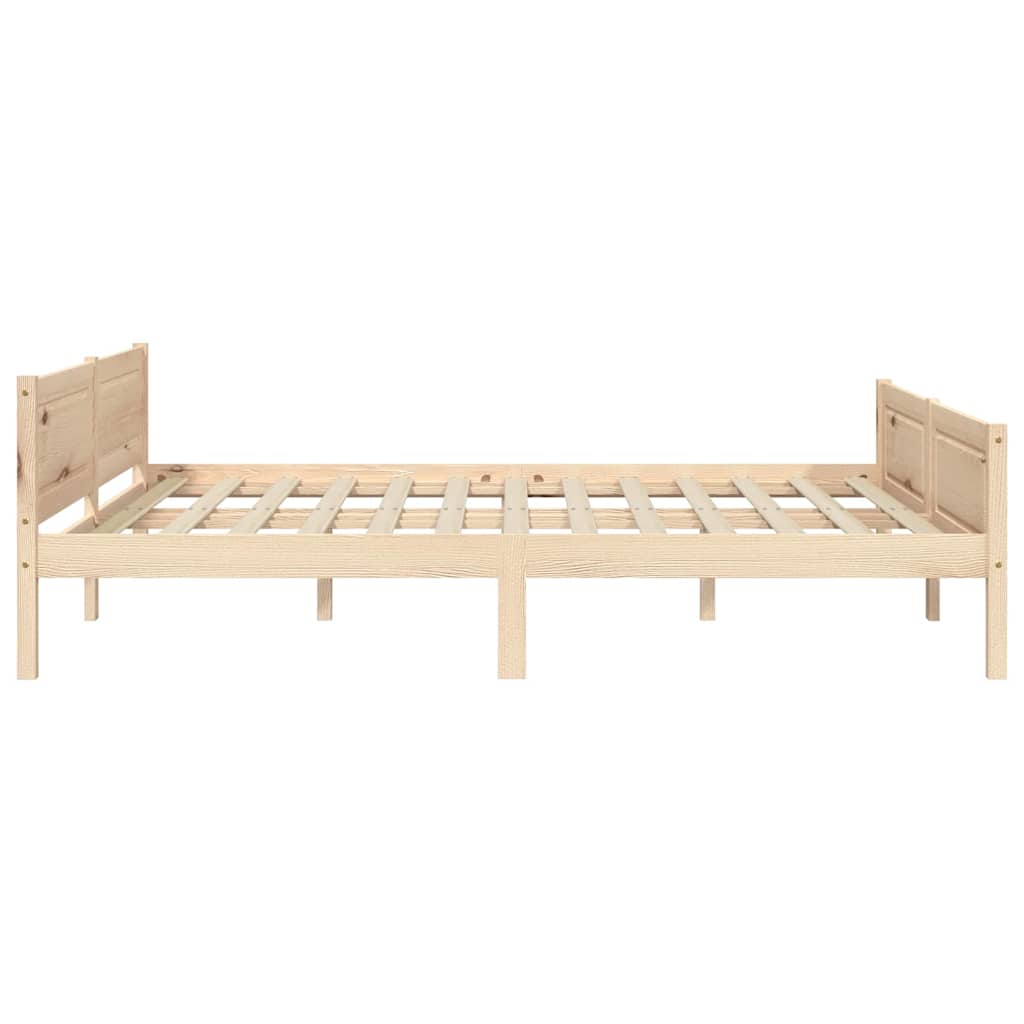 Cadre de lit sans matelas bois de pin massif 120x200 cm - XIOS