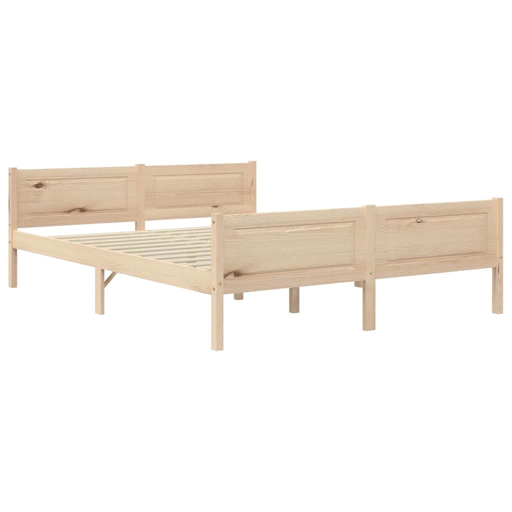 Cadre de lit sans matelas bois massif de pin 140x200 cm - XIOS