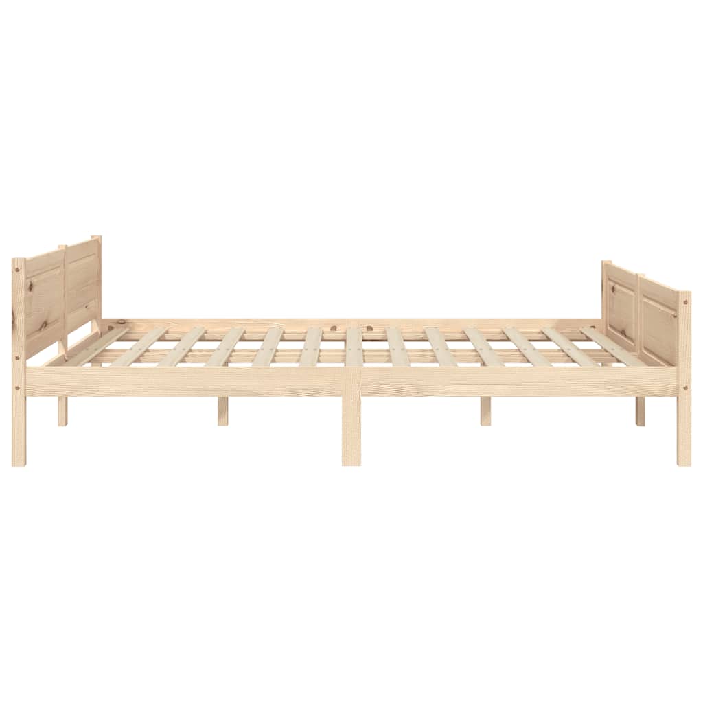 Cadre de lit sans matelas bois massif de pin 160x200 cm - XIOS