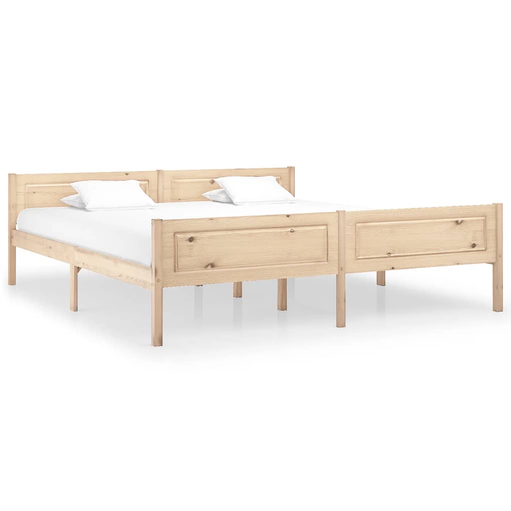 Cadre de lit sans matelas bois massif de pin 180x200 cm - XIOS