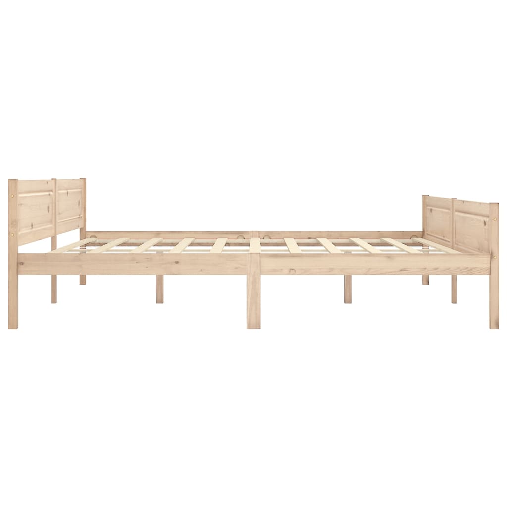 Cadre de lit sans matelas bois massif de pin 200x200 cm - XIOS