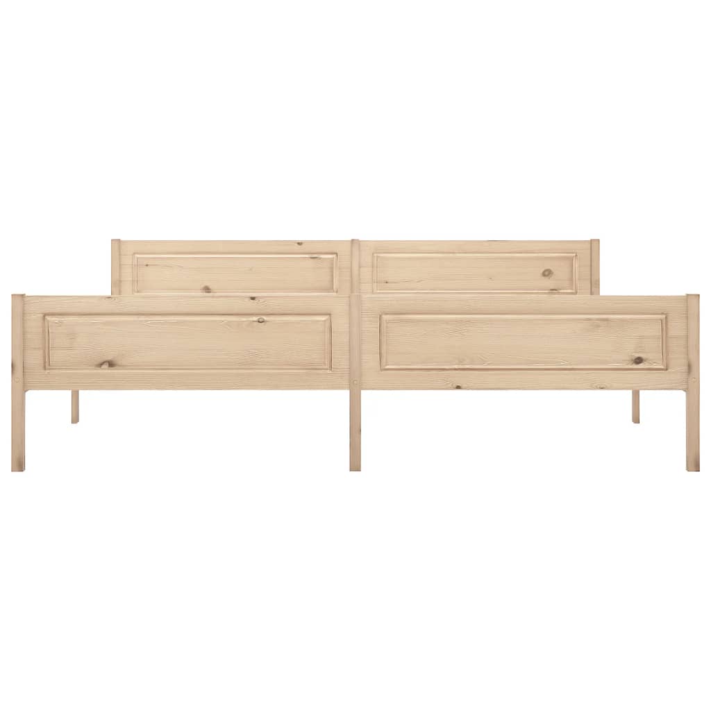 Cadre de lit sans matelas bois massif de pin 200x200 cm - XIOS