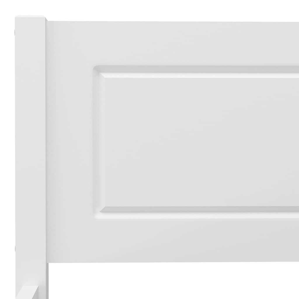 Cadre de lit sans matelas bois massif de pin blanc 140x200 cm - XIOS