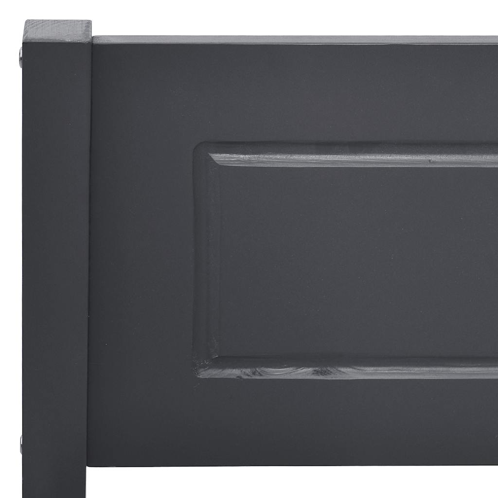 Cadre de lit sans matelas bois de pin massif gris 120x200 cm - XIOS