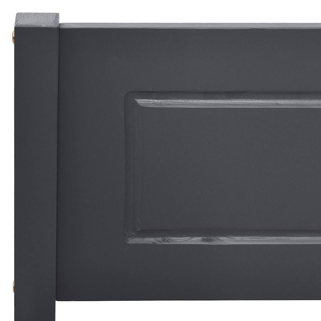 Cadre de lit sans matelas bois massif de pin gris 140x200 cm - XIOS