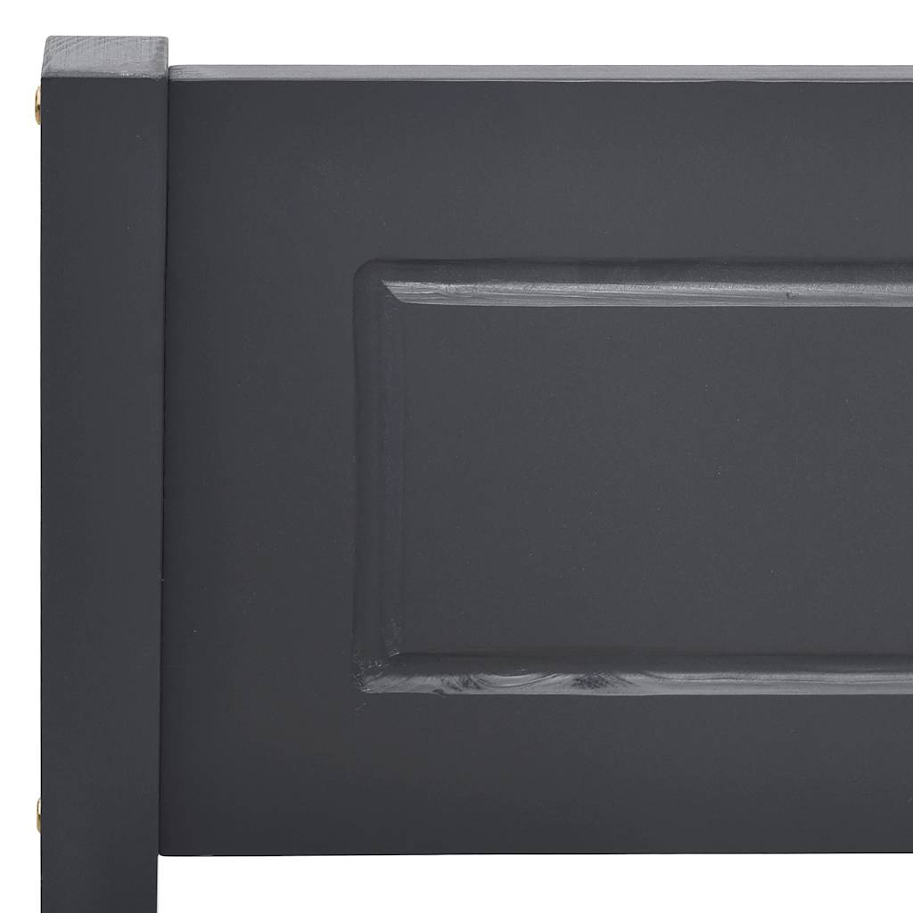 Cadre de lit sans matelas bois massif de pin gris 160x200 cm - XIOS