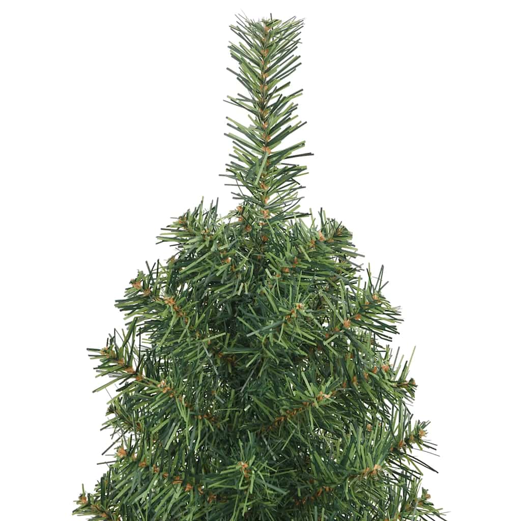 Sapin de Noël artificiel mince avec support vert 120 cm PVC - XIOS