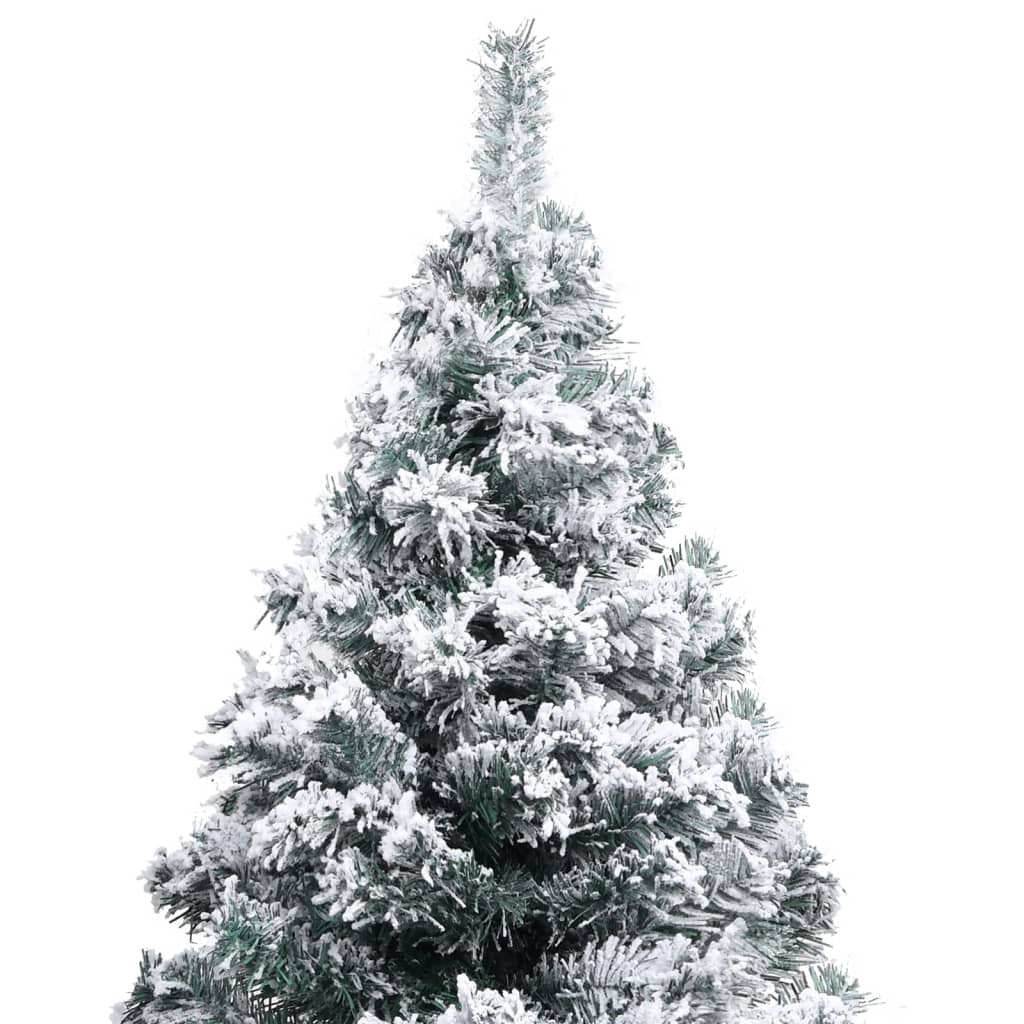 Sapin de Noël artificiel avec neige floquée vert 120 cm PVC - XIOS
