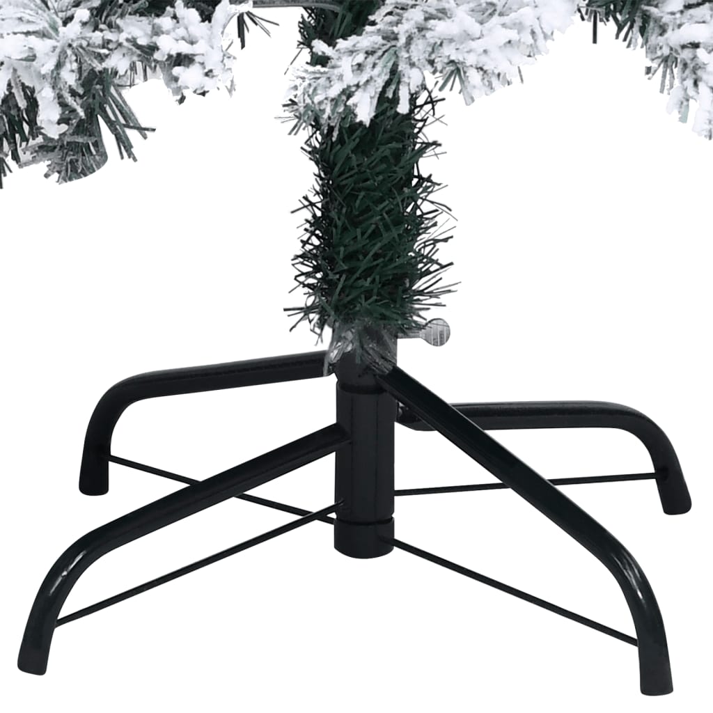 Sapin de Noël artificiel avec neige floquée vert 120 cm PVC - XIOS