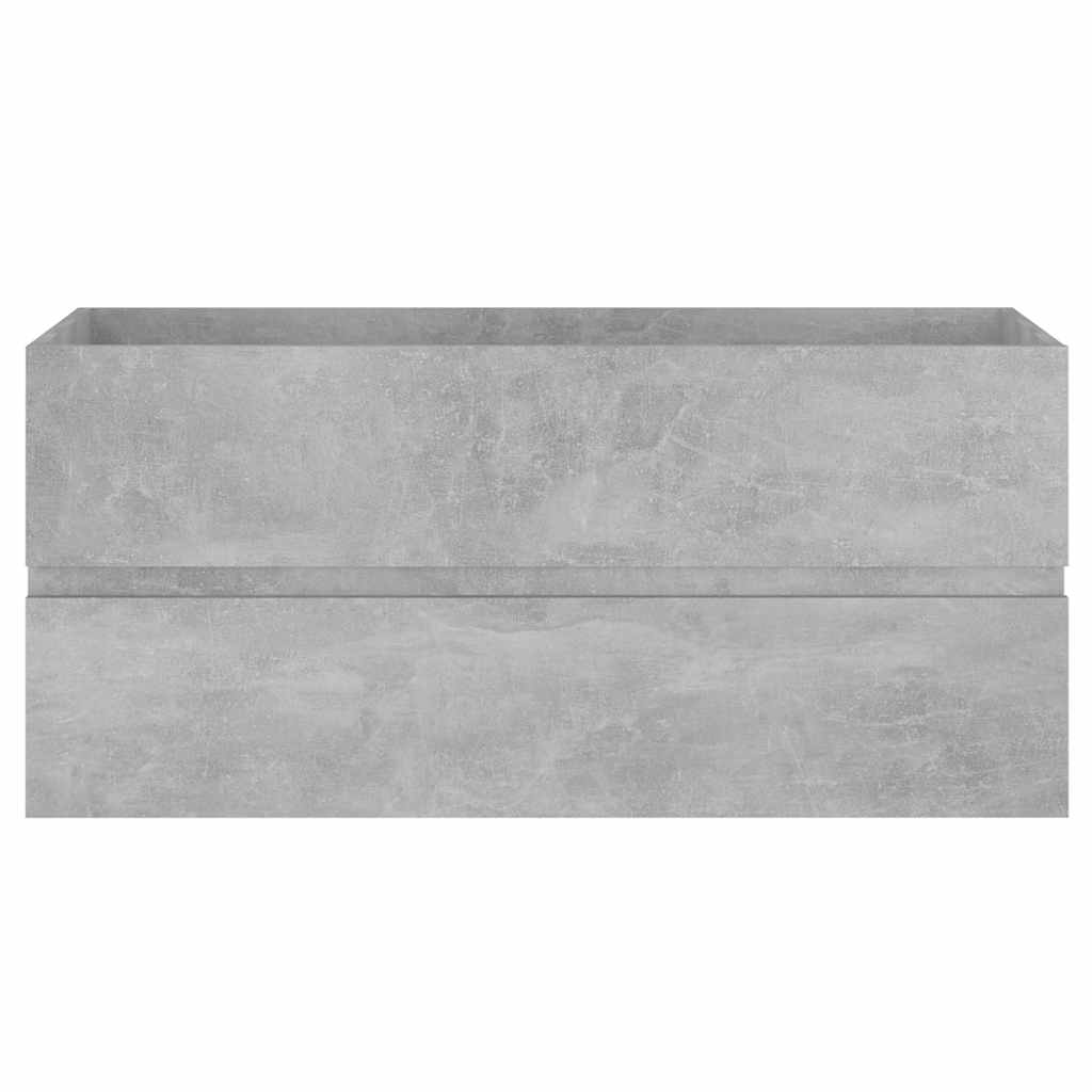 Armoire d'évier avec lavabo intégré Gris béton Aggloméré - XIOS