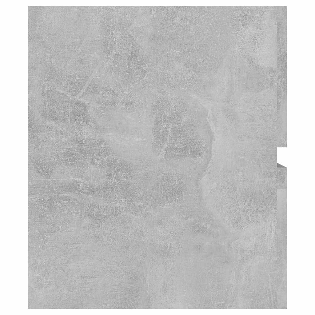 Armoire d'évier et lavabo intégré gris béton bois d'ingénierie - XIOS