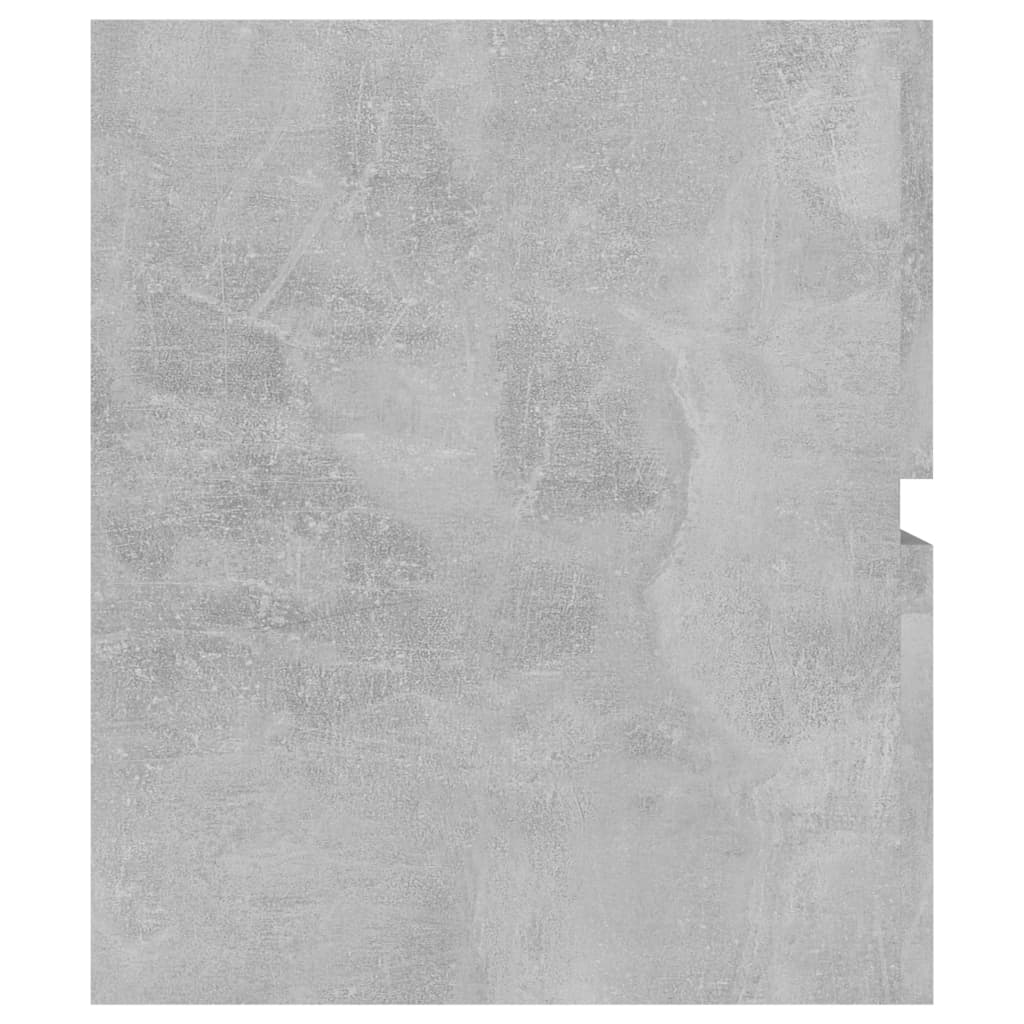 Armoire d'évier et lavabo intégré gris béton bois d'ingénierie - XIOS