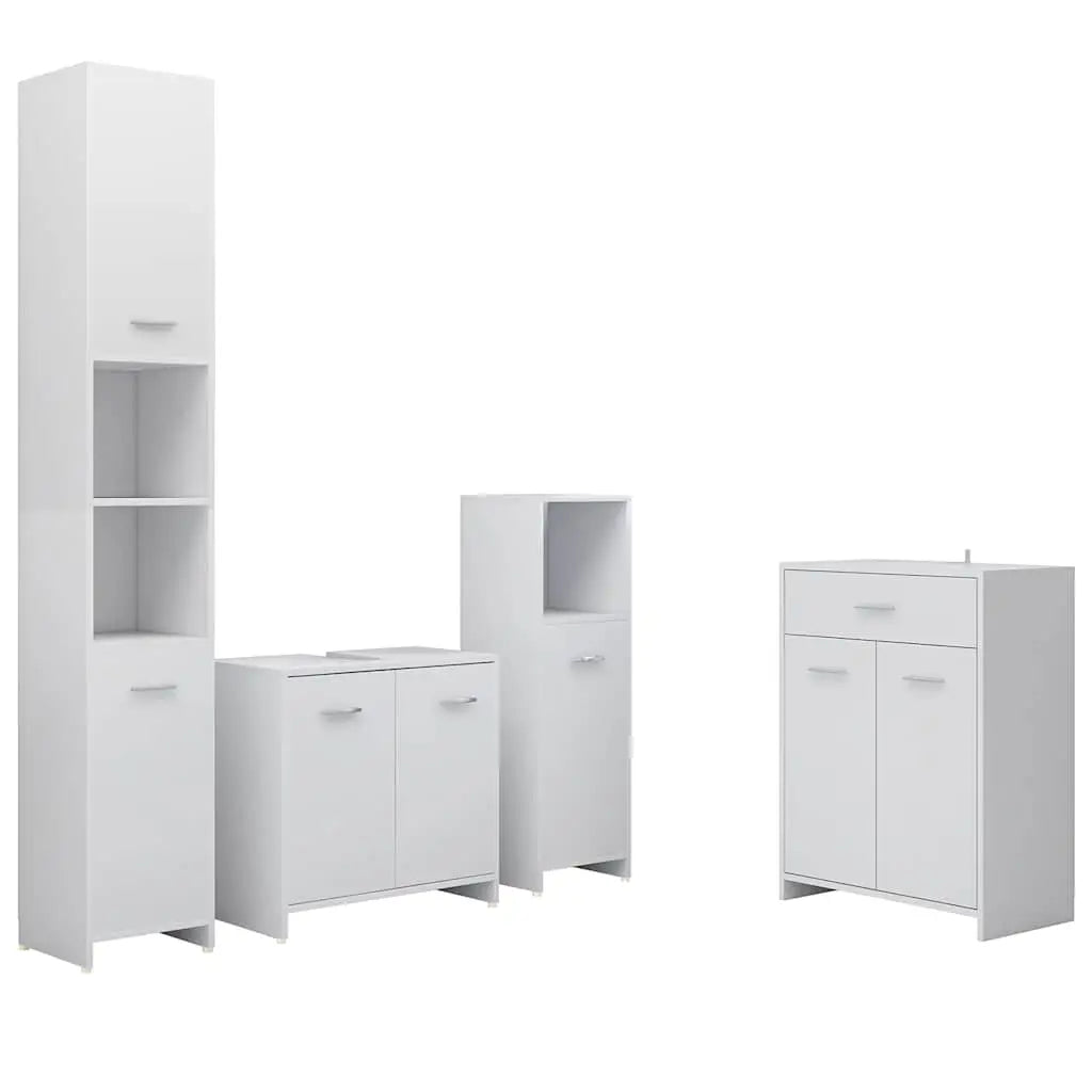 Ensemble de meubles de salle de bain 4 pcs Blanc - XIOS