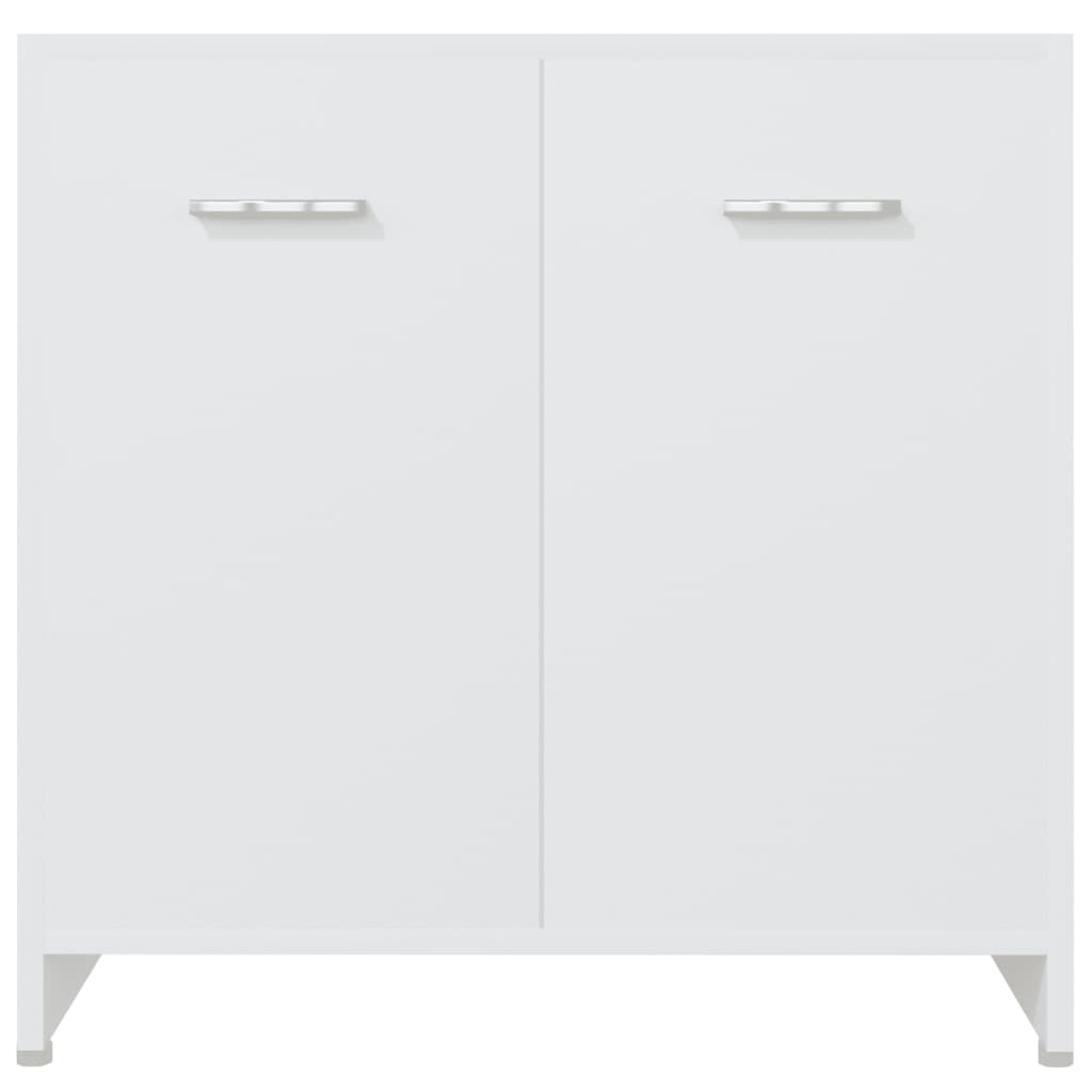 Ensemble de meubles de salle de bain 4 pcs Blanc