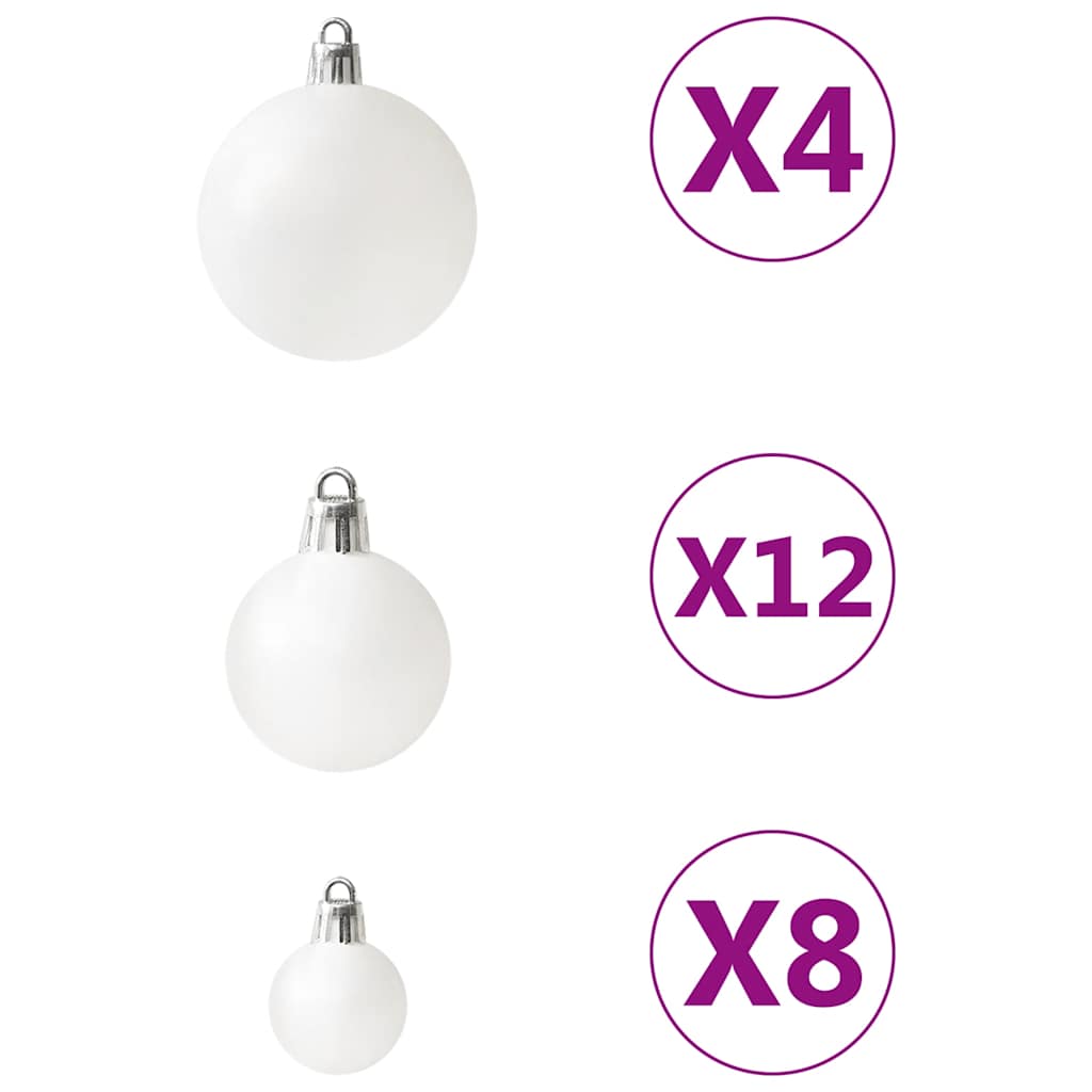 Ensemble de boules de Noël 100 pcs Blanc - XIOS