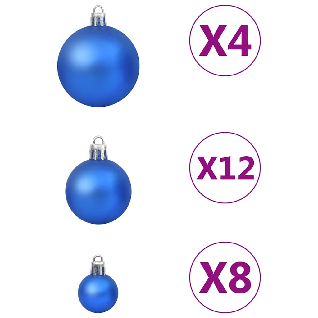 Ensemble de boules de Noël 100 pcs Bleu - XIOS