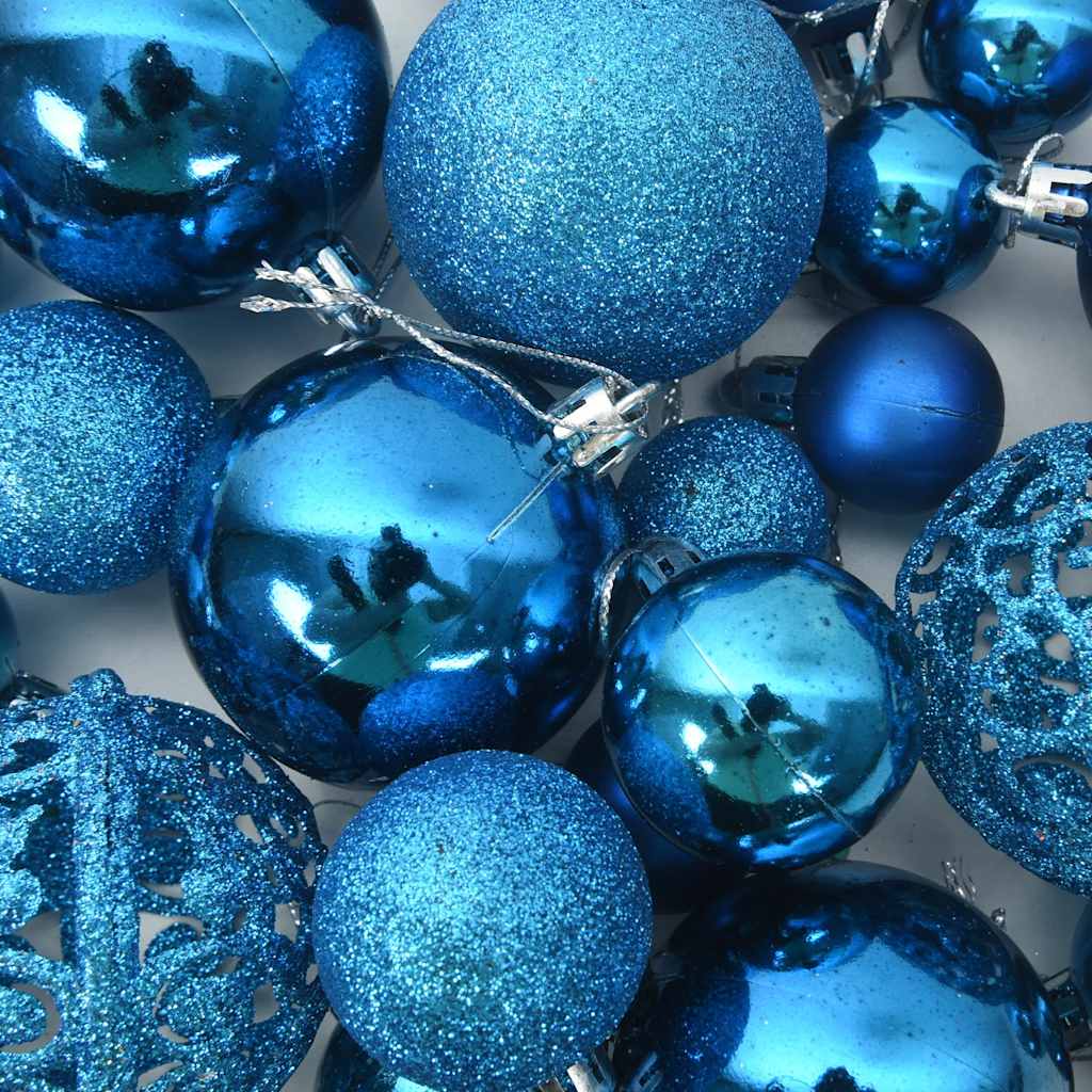 Ensemble de boules de Noël 100 pcs Bleu - XIOS