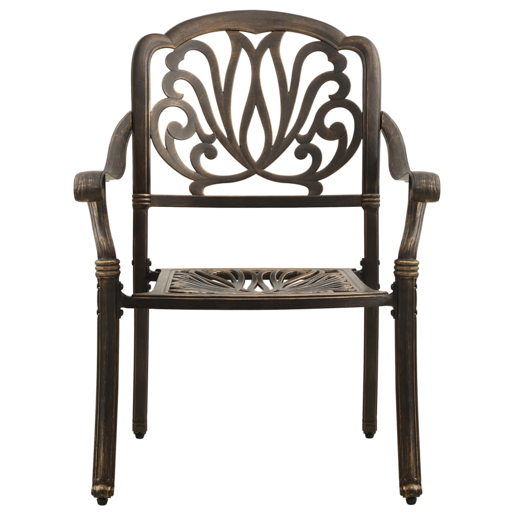 Ensemble de bistro 3 pcs Aluminium coulé Bronze - XIOS
