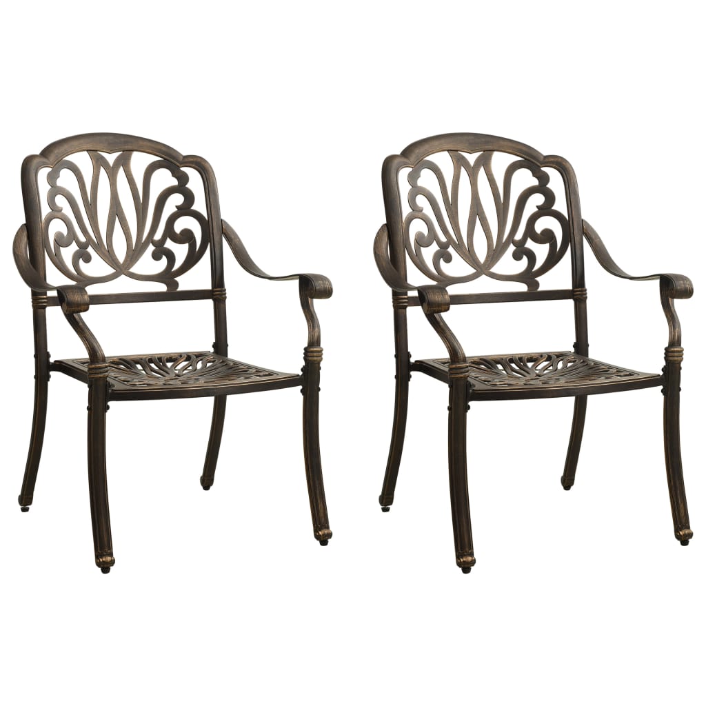 Ensemble de bistro 3 pcs Aluminium coulé Bronze - XIOS
