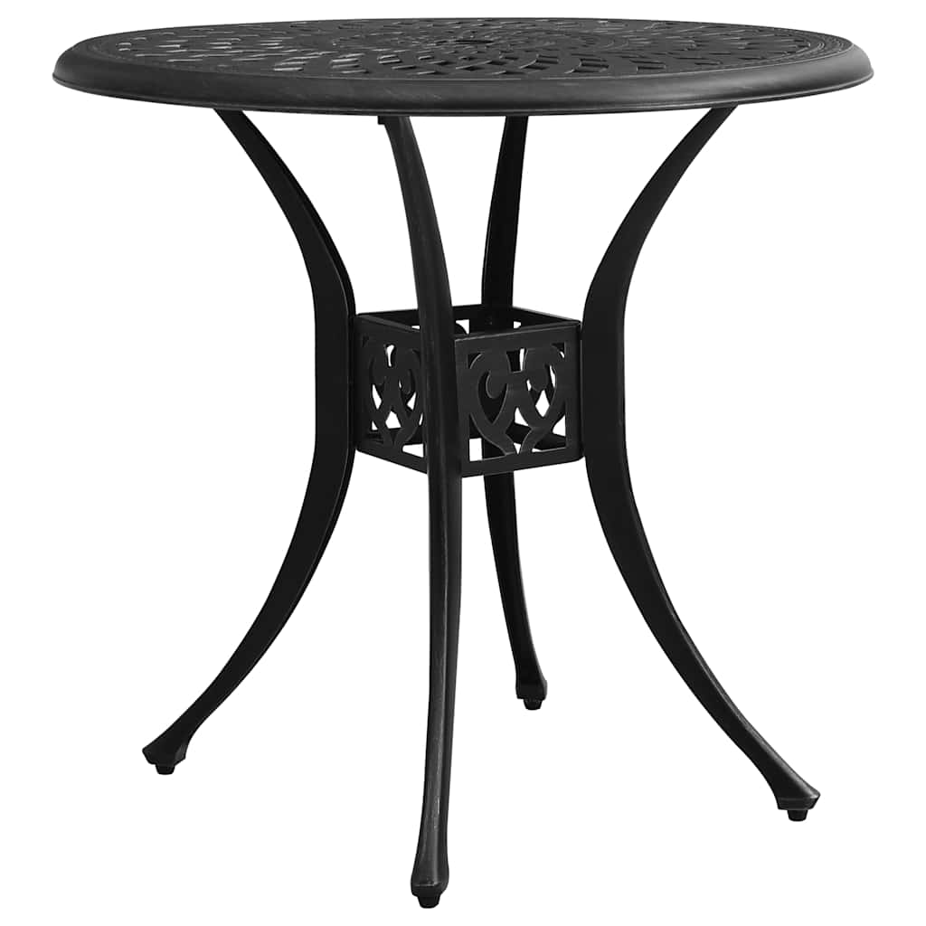 Ensemble de bistro 3 pcs Aluminium coulé Noir