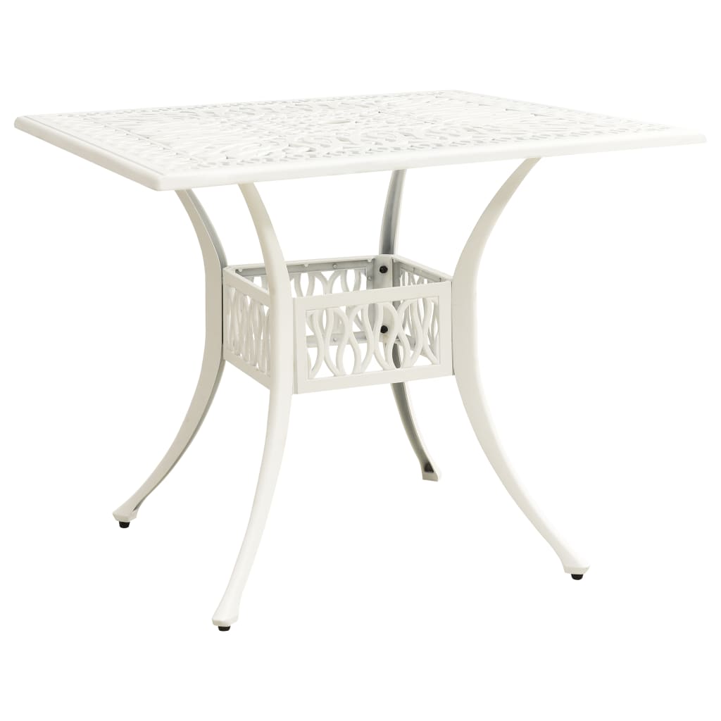 Ensemble de bistro 3 pcs Aluminium coulé Blanc