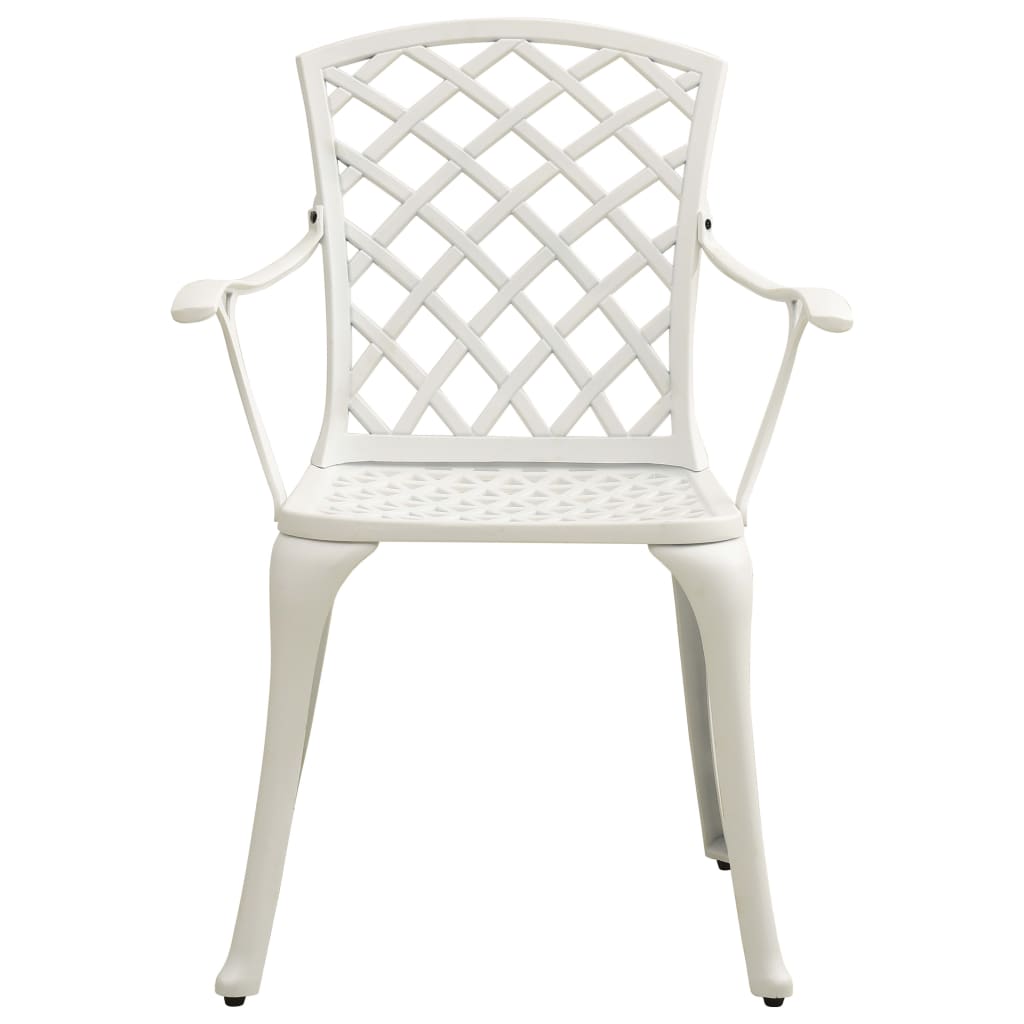 Ensemble de bistro 5 pcs Aluminium coulé Blanc