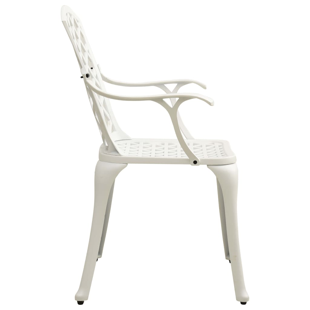 Ensemble de bistro 5 pcs Aluminium coulé Blanc