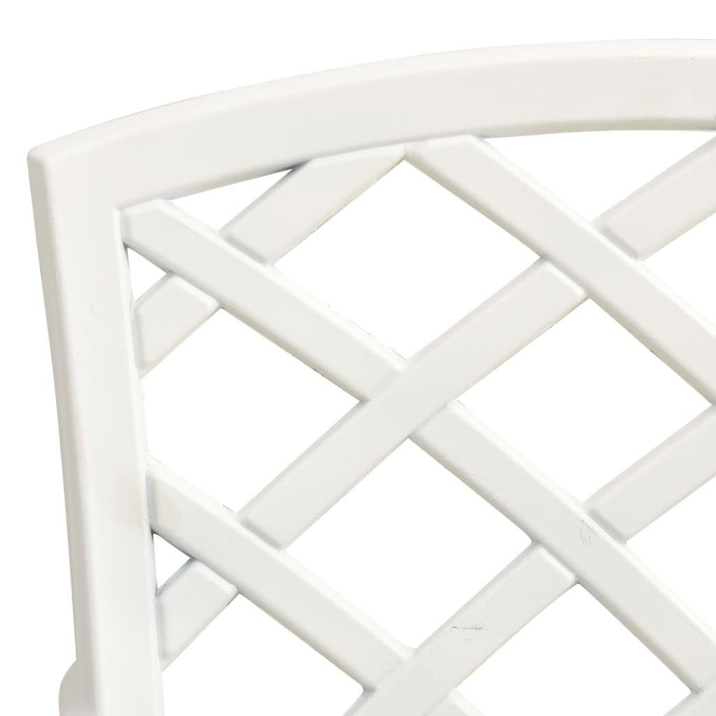 Ensemble de bistro 5 pcs Aluminium coulé Blanc