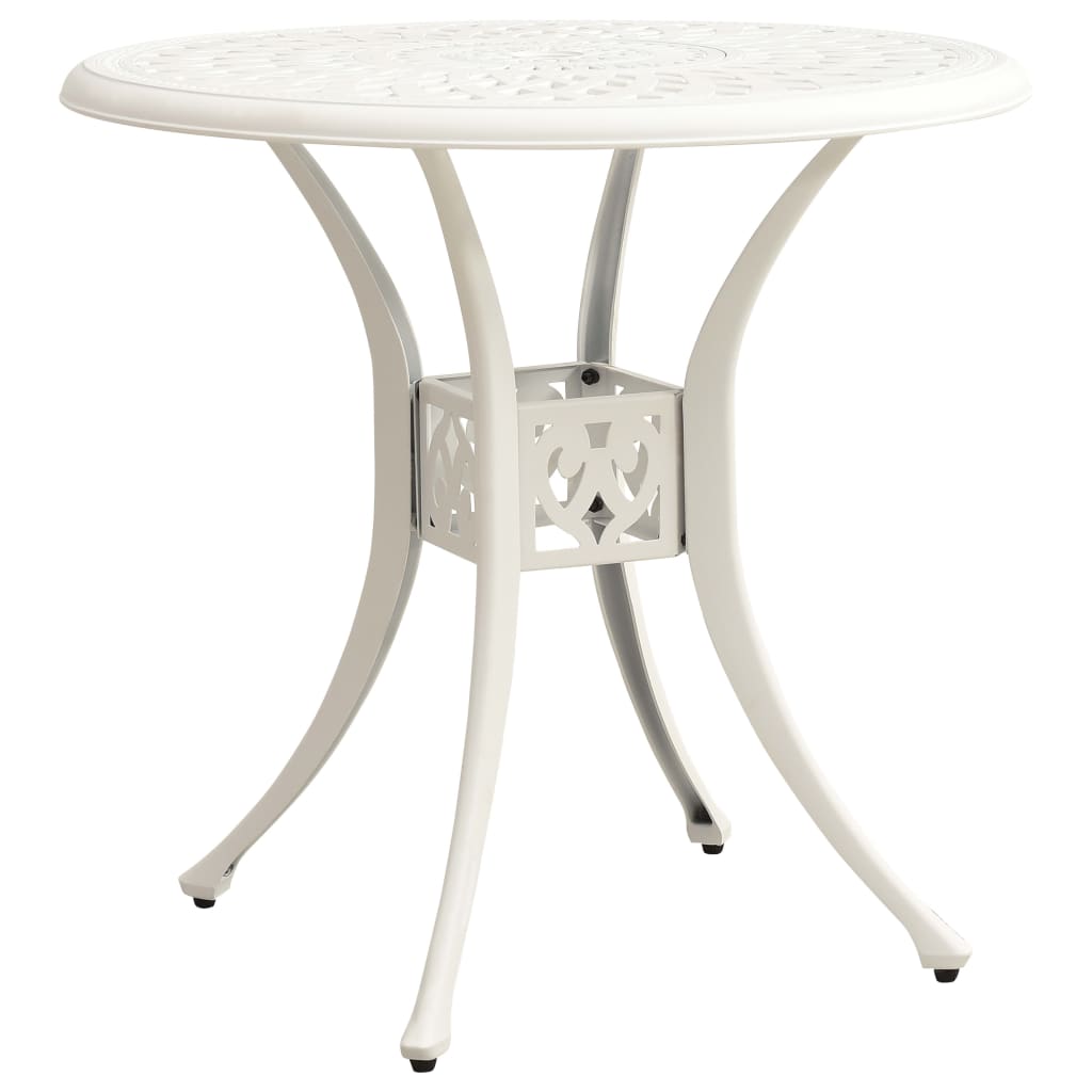 Ensemble de bistro 5 pcs Aluminium coulé Blanc