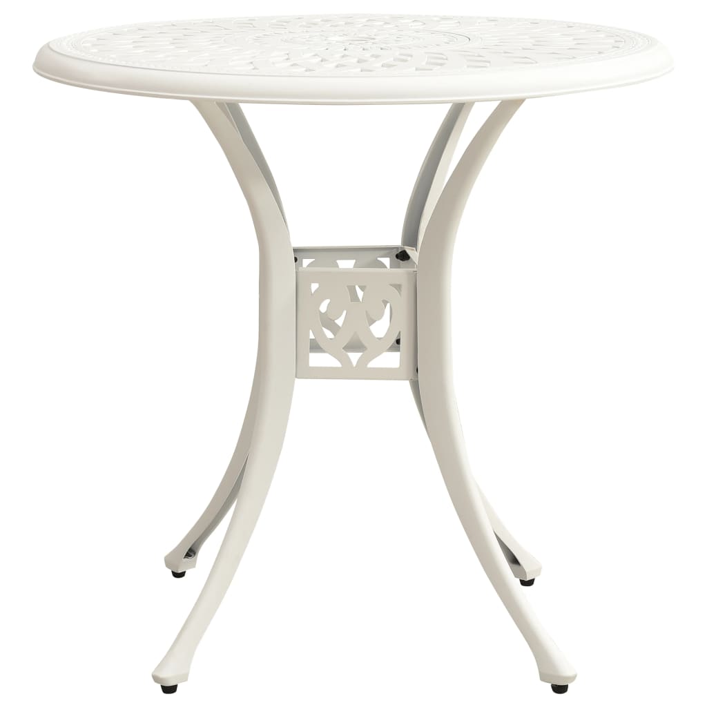 Ensemble de bistro 5 pcs Aluminium coulé Blanc