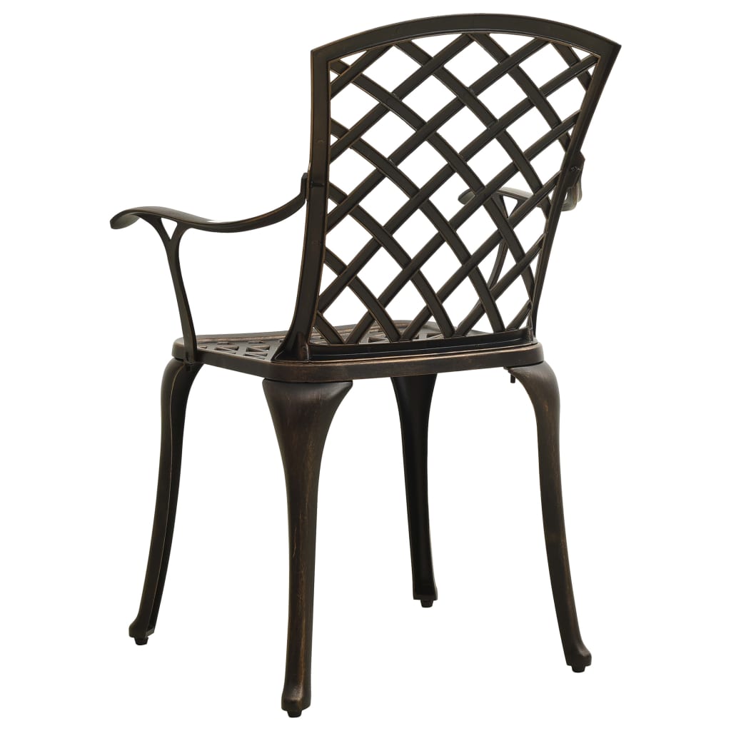 Ensemble de bistro 5 pcs Aluminium coulé Bronze