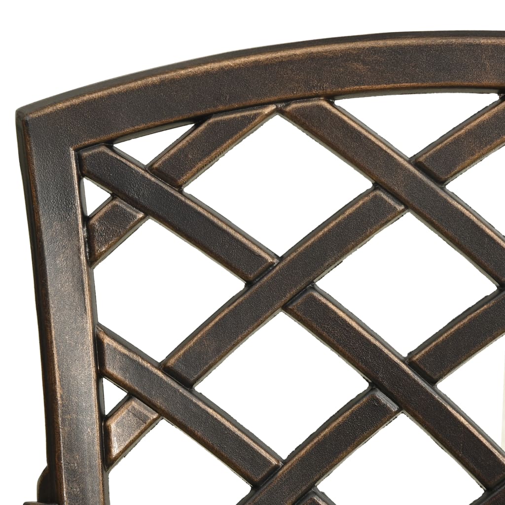 Ensemble de bistro 5 pcs Aluminium coulé Bronze