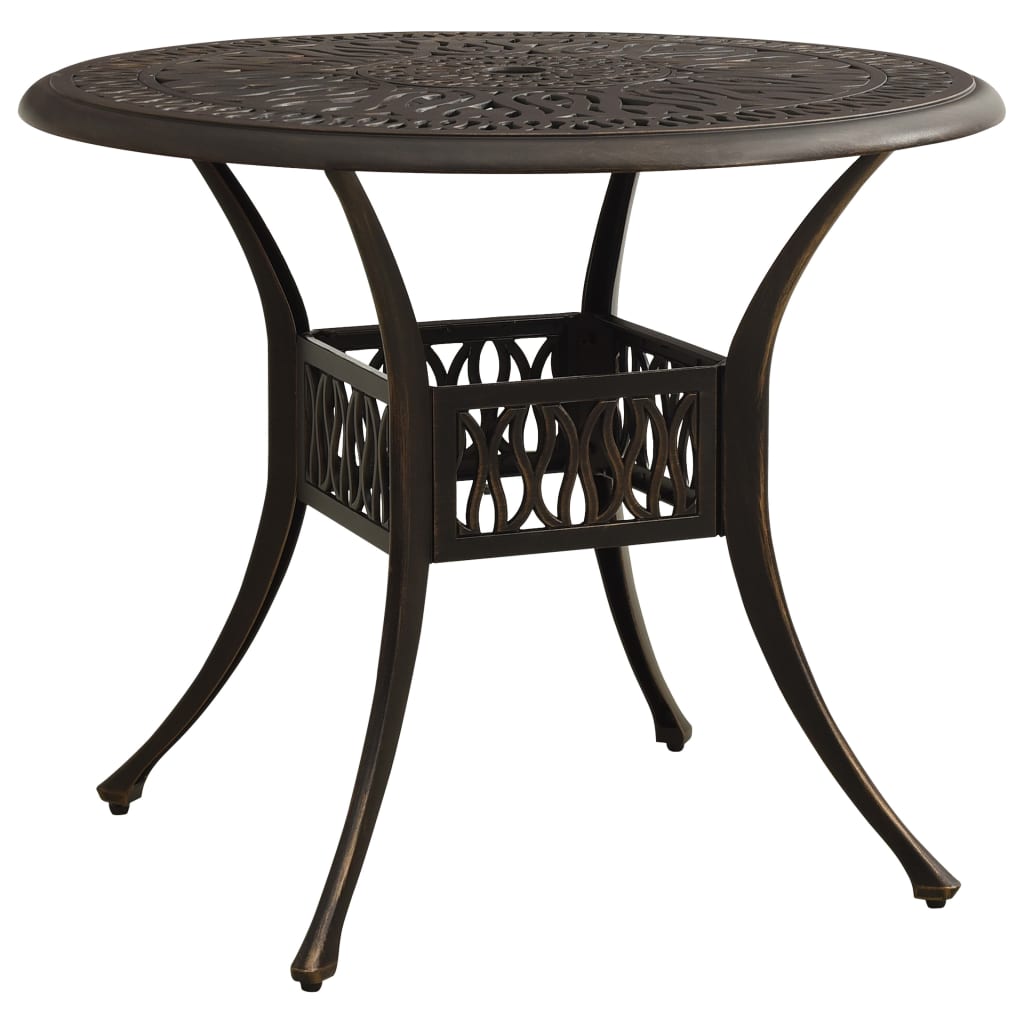 Ensemble de bistro 5 pcs Aluminium coulé Bronze