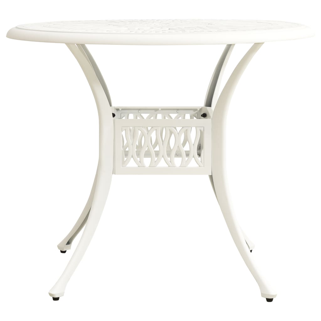 Ensemble de bistro 5 pcs Aluminium coulé Blanc