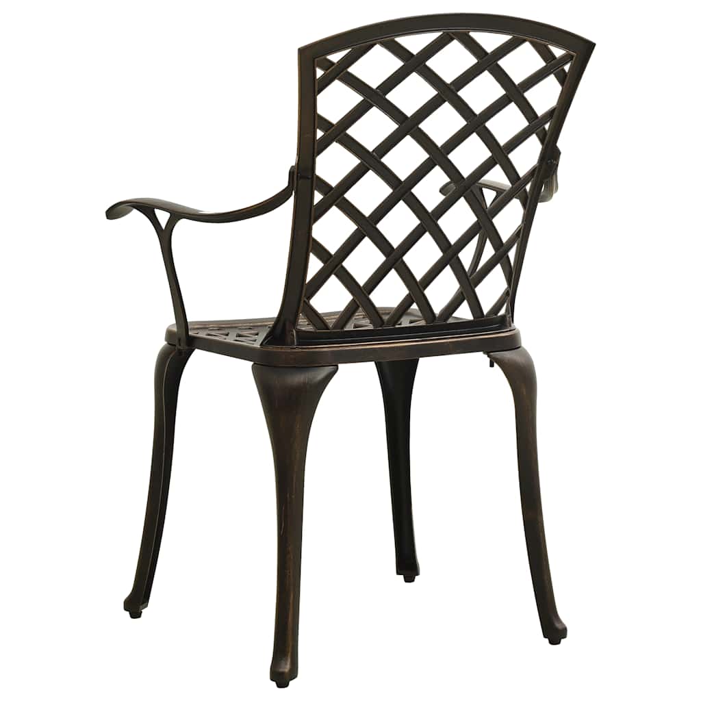 Ensemble de bistro 5 pcs Aluminium coulé Bronze