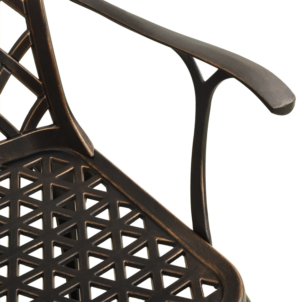 Ensemble de bistro 5 pcs Aluminium coulé Bronze