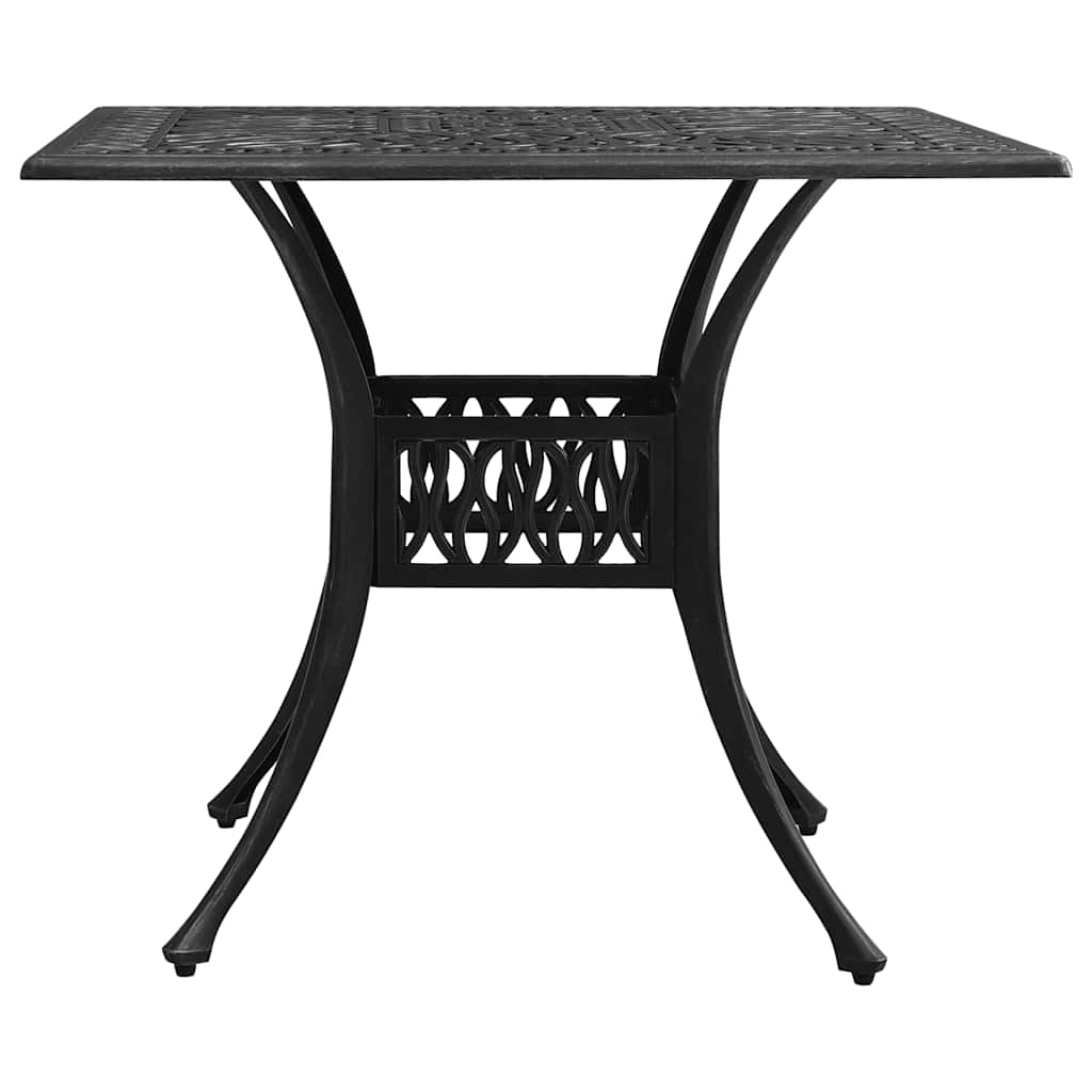 Ensemble de bistro 5 pcs Aluminium coulé Noir