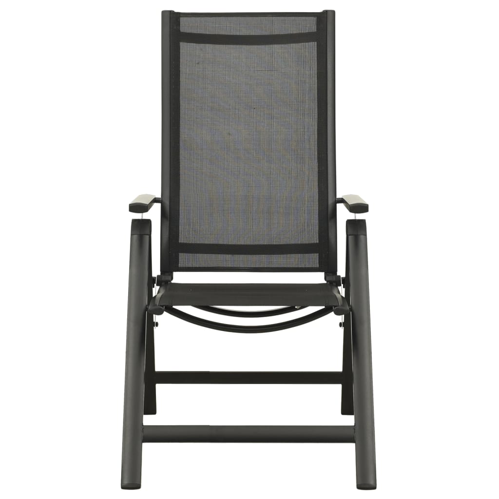 Ensemble à manger de jardin 5 pcs aluminium anthracite