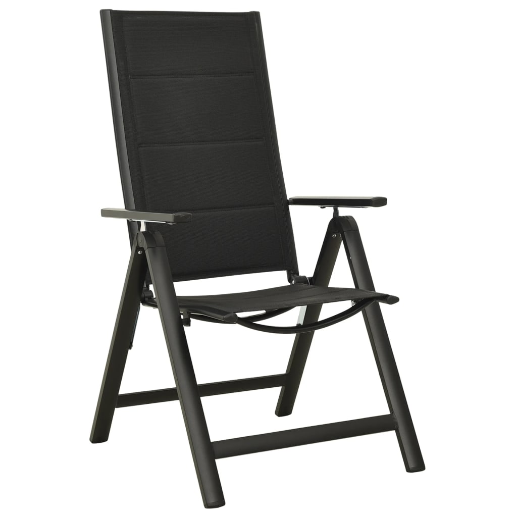 Ensemble à manger de jardin 5 pcs aluminium anthracite
