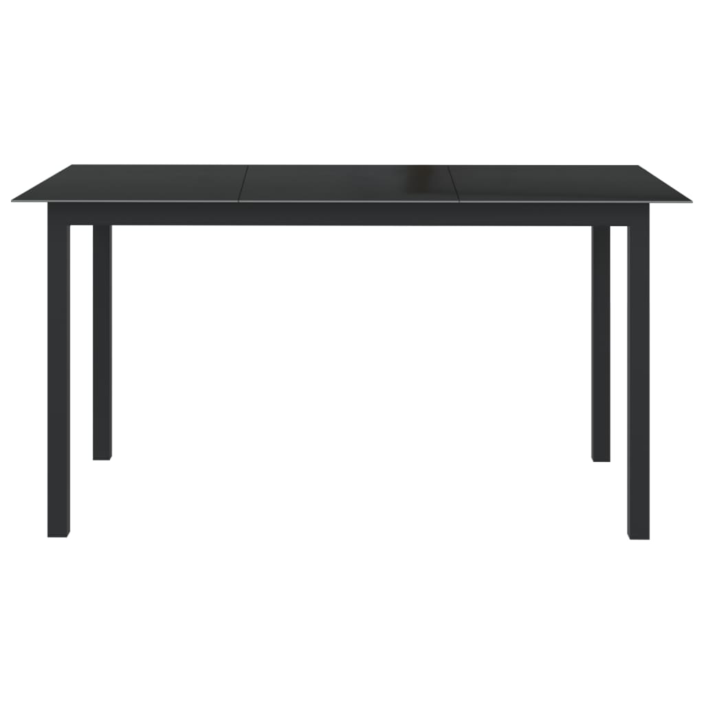 Ensemble à manger de jardin 7 pcs aluminium anthracite - XIOS