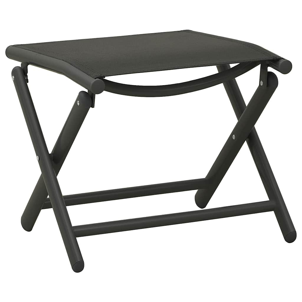 Ensemble à manger de jardin 10 pcs noir et anthracite