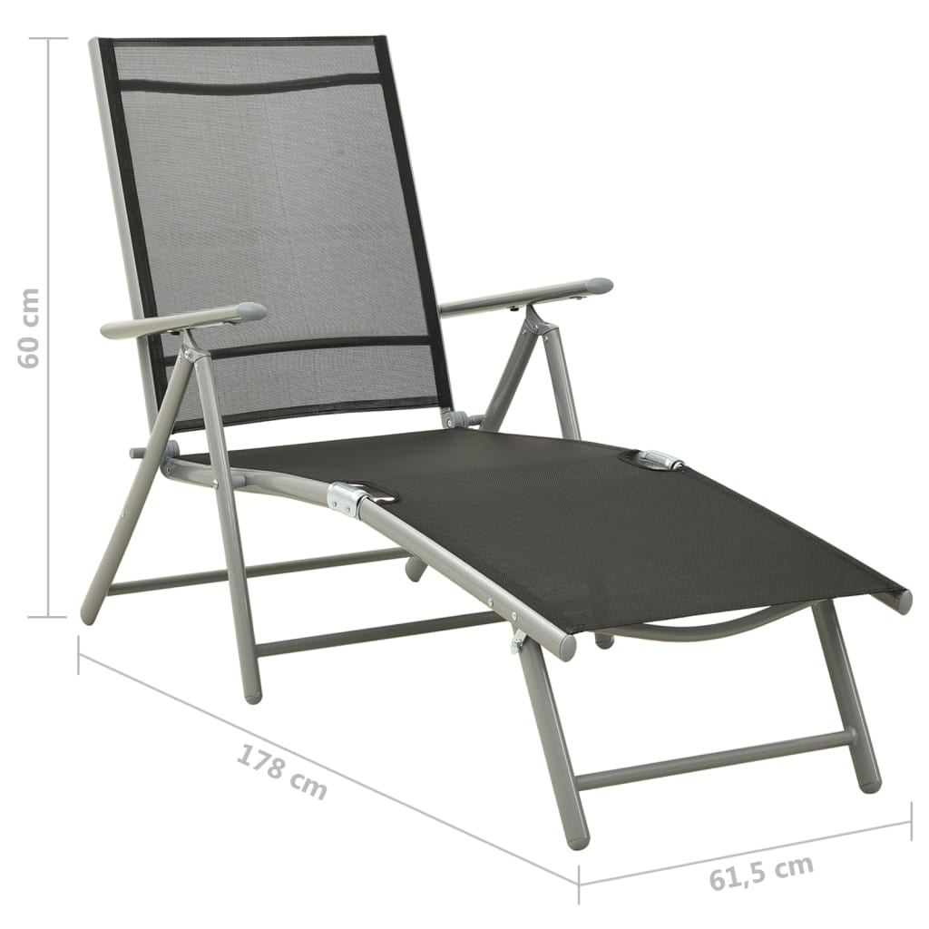 Ensemble à manger de jardin 10 pcs noir et argenté