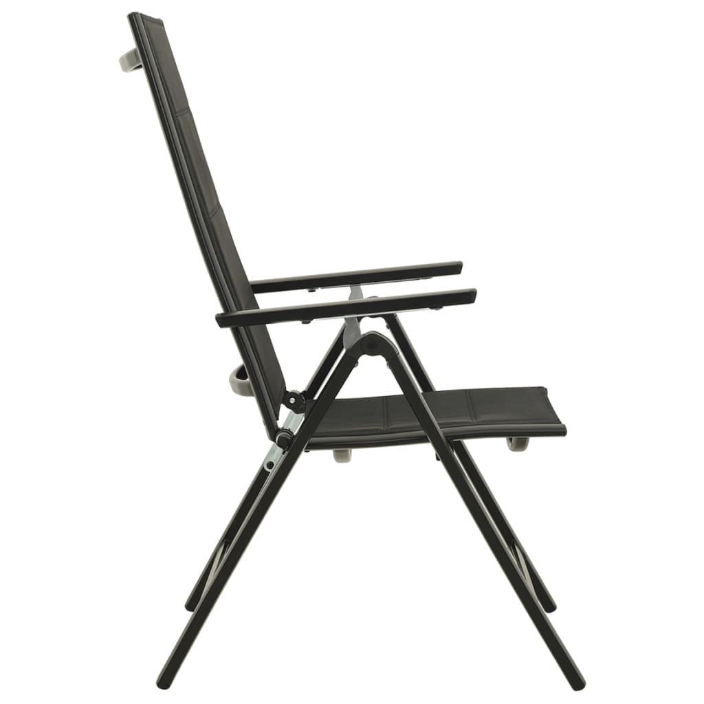 Ensemble de bistro 5 pcs noir et anthracite