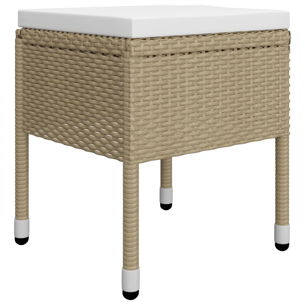 Ensemble à manger de jardin 5 pcs Beige