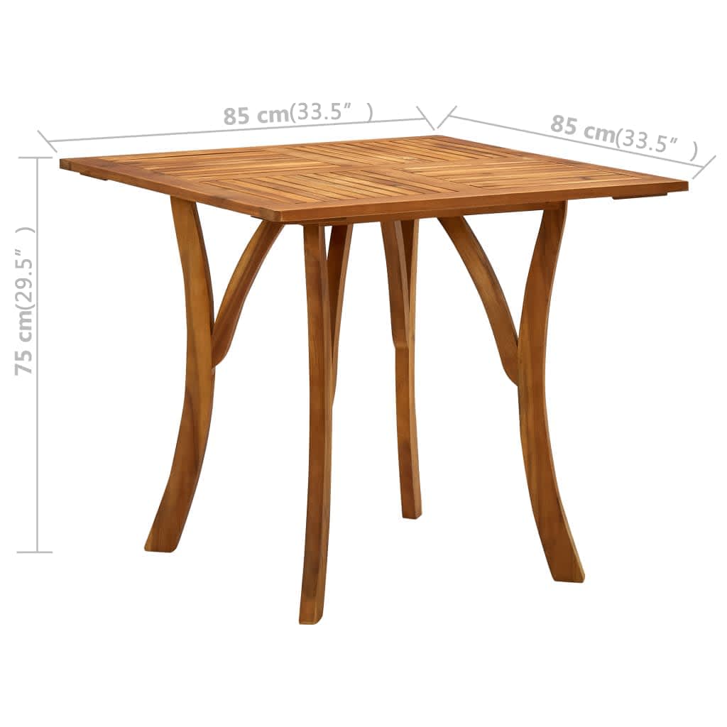 Ensemble à manger de jardin 5 pcs Noir