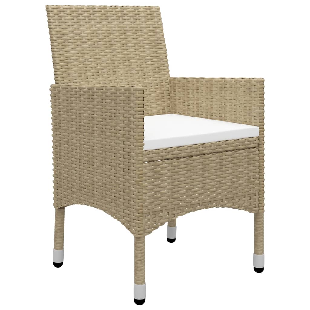 Ensemble à manger de jardin 5 pcs Beige