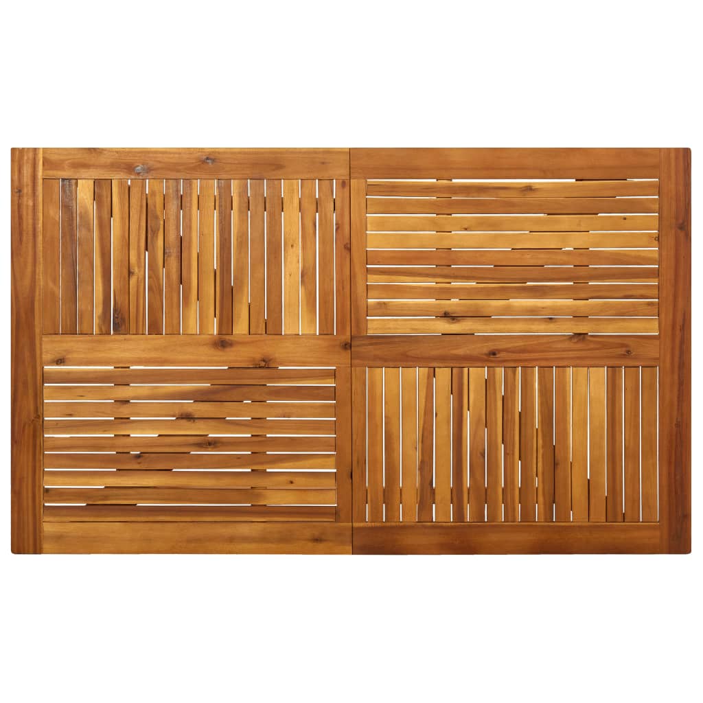 Ensemble à manger de jardin 5 pcs Gris foncé