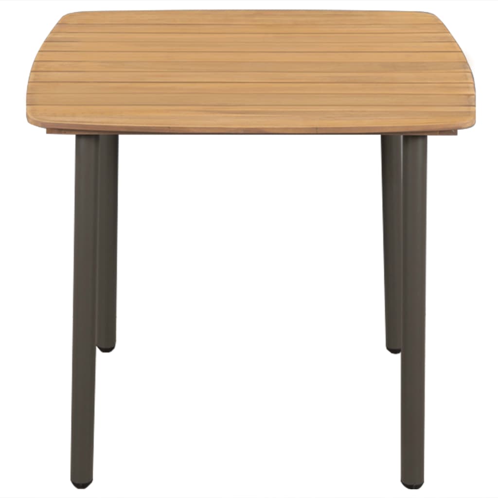 Ensemble à manger de jardin 3 pcs Résine tressée Gris