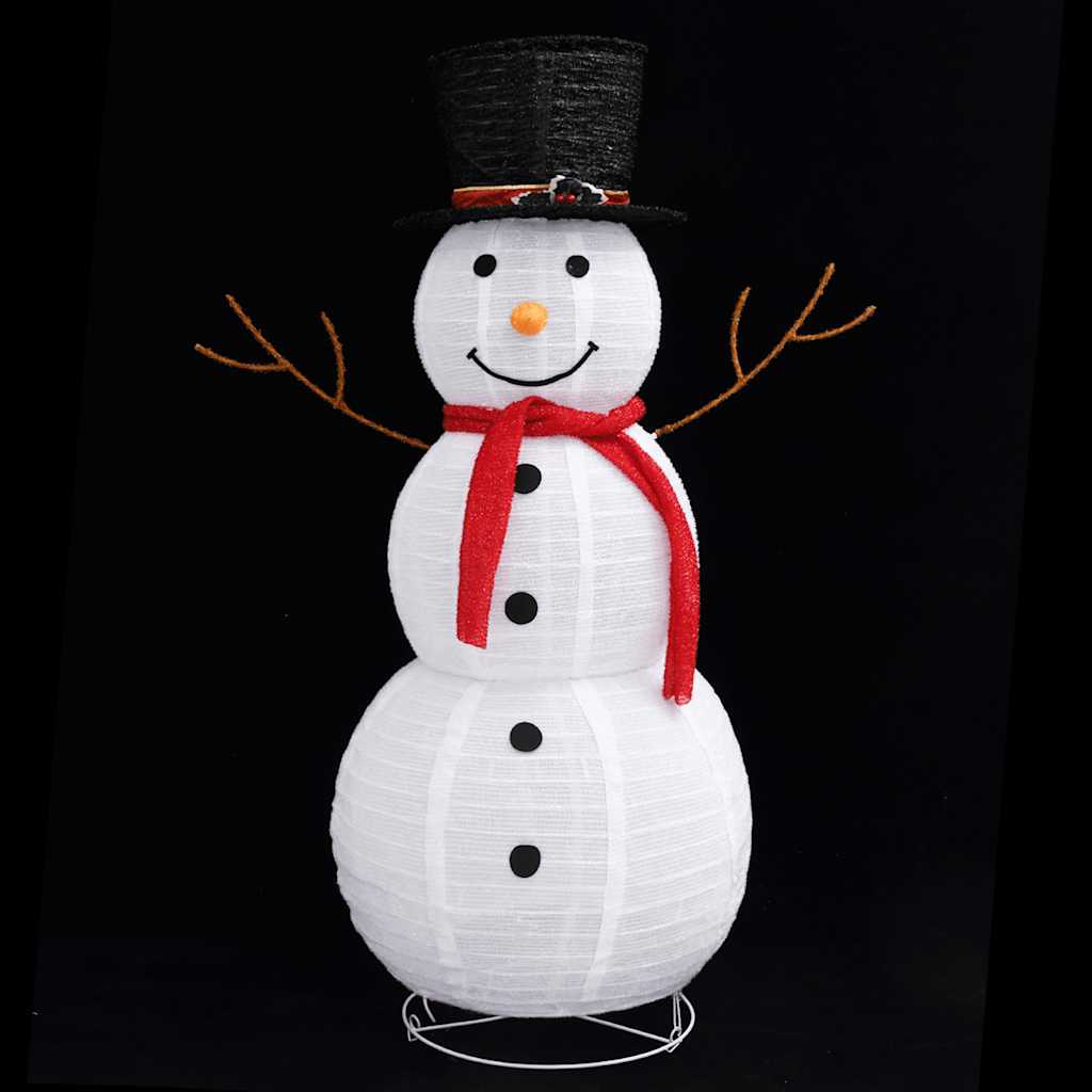 Figurine de bonhomme de neige de Noël à LED Tissu 120 cm - XIOS
