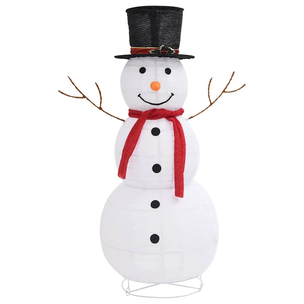 Figurine de bonhomme de neige de Noël à LED Tissu 120 cm - XIOS